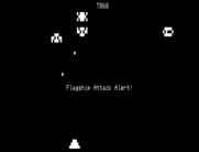 Galaxy Invasion for TRS-80 - Flagship attack alert!