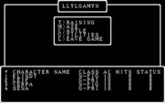 Wizardry: Legacy of Llylgamyn - The Third Scenario for IBM PC/Compatibles - Menu: Training? Enter the maze?