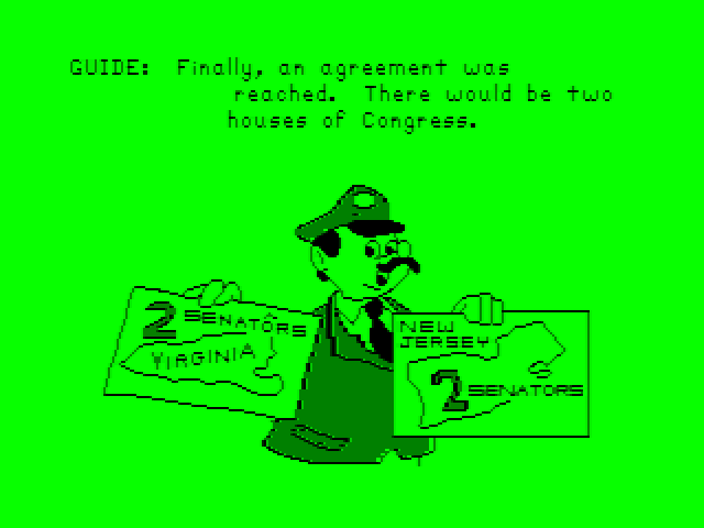 Goofy Covers Government TRS-80 Color Computer Screenshot: There are a number of different graphics...