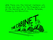 Goofy Covers Government for TRS-80 Color Computer - Introducing the cabinet...