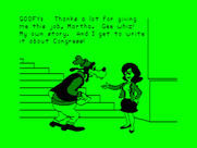 Goofy Covers Government for TRS-80 Color Computer - Goofy has a new job!