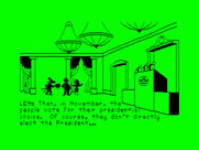 Goofy Covers Government for TRS-80 Color Computer - How the president is elected...