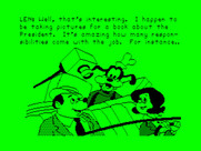 Goofy Covers Government for TRS-80 Color Computer - Our photographer friend tells us about the president's job...