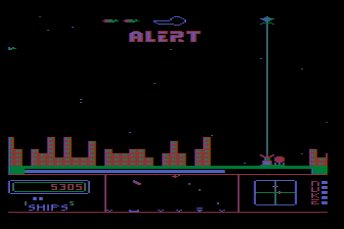 Repton Atari 8-bit Screenshot: Alert!