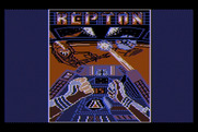 Repton for Atari 8-bit - Loading screen.
