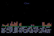 Repton for Atari 8-bit - Part of the introduction instructions and story.