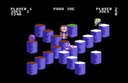 Pogo Joe for Commodore 64 - Not a lot of room to navigate here...