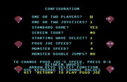 Pogo Joe for Commodore 64 - Game options.