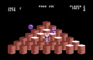 Pogo Joe for Commodore 64 - This level is similar to the Q*bert pyramid...