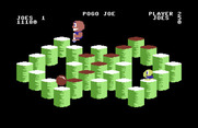 Pogo Joe for Commodore 64 - Bouncing around the playfield...