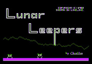 Lunar Leeper for Apple II - Title screen.