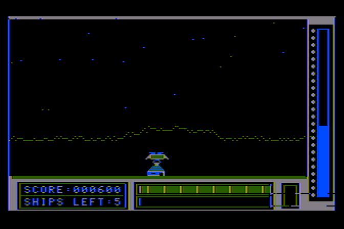 Lunar Leeper Atari 8-bit Screenshot: Refueling...