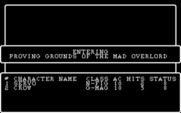 Wizardry: Proving Grounds of the Mad Overlord for IBM PC/Compatibles - Entering the proving grounds of the mad overlord...