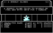 Wizardry: Proving Grounds of the Mad Overlord for IBM PC/Compatibles - A bubbly slime attacks!