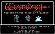 Wizardry: Proving Grounds of the Mad Overlord for IBM PC/Compatibles - Title screen.