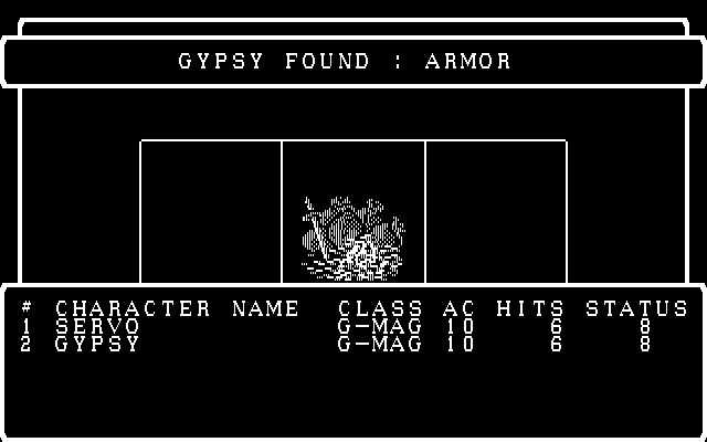 Wizardry: Proving Grounds of the Mad Overlord IBM PC/Compatibles Screenshot: Found some armor...