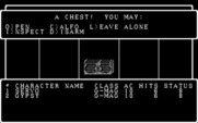 Wizardry: Proving Grounds of the Mad Overlord for IBM PC/Compatibles - A chest! Open it?