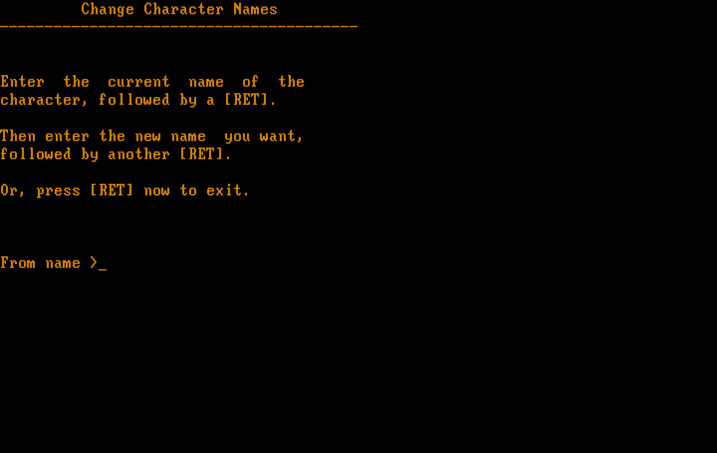 Wizardry: Proving Grounds of the Mad Overlord IBM PC/Compatibles Screenshot: First, I'm going to create a new character.