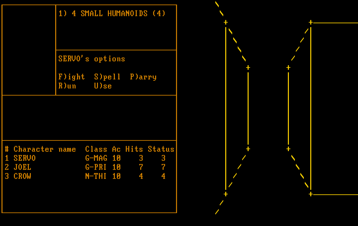 Wizardry: Proving Grounds of the Mad Overlord IBM PC/Compatibles Screenshot: An encounter!