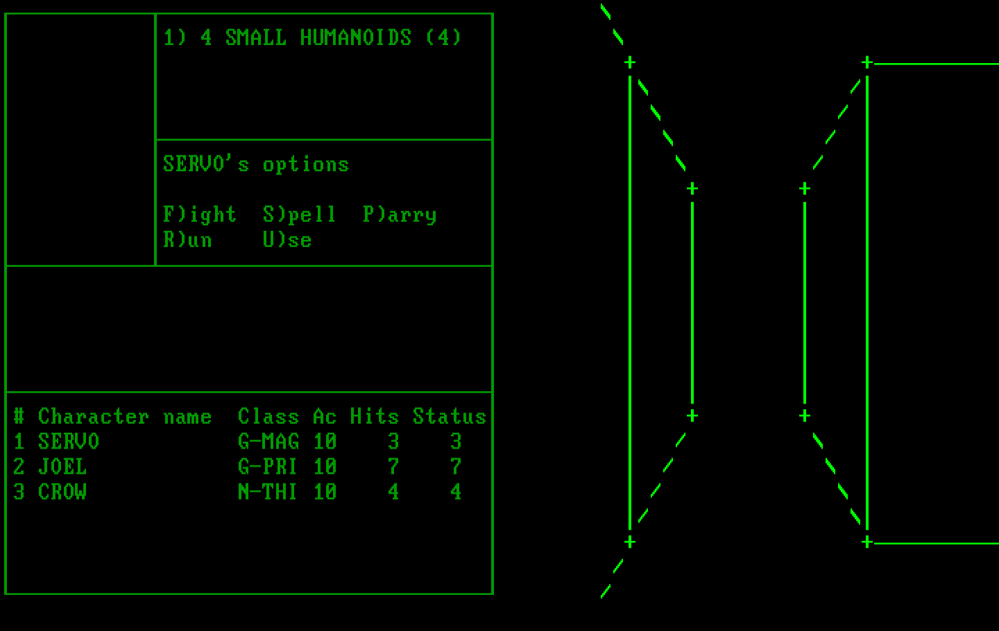 Wizardry: Proving Grounds of the Mad Overlord IBM PC/Compatibles Screenshot: An encounter!