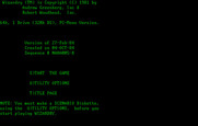 Wizardry: Proving Grounds of the Mad Overlord for IBM PC/Compatibles - The main menu.