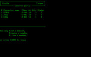 Wizardry: Proving Grounds of the Mad Overlord for IBM PC/Compatibles - Assembling my party...