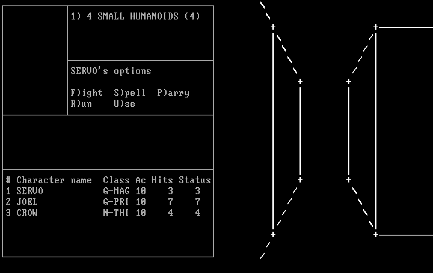 Wizardry: Proving Grounds of the Mad Overlord IBM PC/Compatibles Screenshot: An encounter!