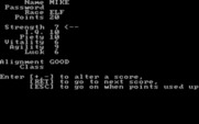 Wizardry: Proving Grounds of the Mad Overlord for IBM PC/Compatibles - Rolling some stats...