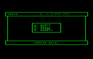 Wizardry: Proving Grounds of the Mad Overlord for IBM PC/Compatibles - Creating a new character...first choose a race.