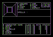 Wizardry: Proving Grounds of the Mad Overlord for Apple II - A door at the end of the hall...