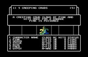 Wizardry: Proving Grounds of the Mad Overlord for Commodore 64 - A character is poisoned...