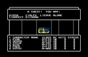 Wizardry: Proving Grounds of the Mad Overlord for Commodore 64 - Do you dare open this chest?
