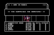 Wizardry: Proving Grounds of the Mad Overlord for Commodore 64 - I surprised the monsters this time!