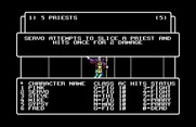 Wizardry: Proving Grounds of the Mad Overlord for Commodore 64 - This priest isn't friendly!