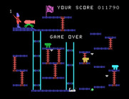 Cannonball Blitz for TI-99/4A - Game over.