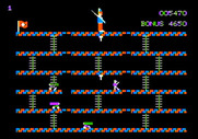 Cannonball Blitz for Apple II - Partway through the level...