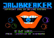 Jawbreaker for Apple II - Title screen.