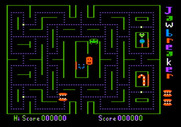 Jawbreaker for Apple II - Game start.