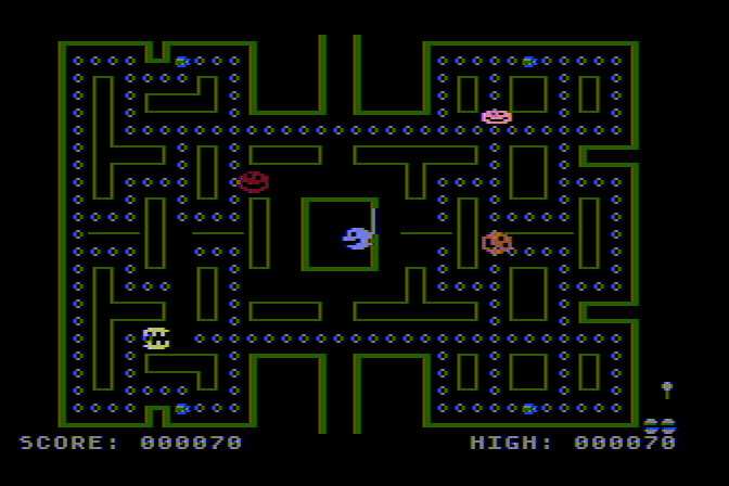 Jawbreaker Atari 8-bit Screenshot: Game start.