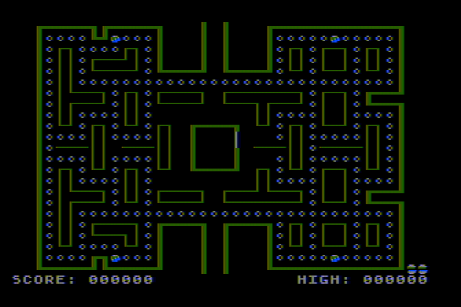 Jawbreaker Atari 8-bit Screenshot: Starting screen.