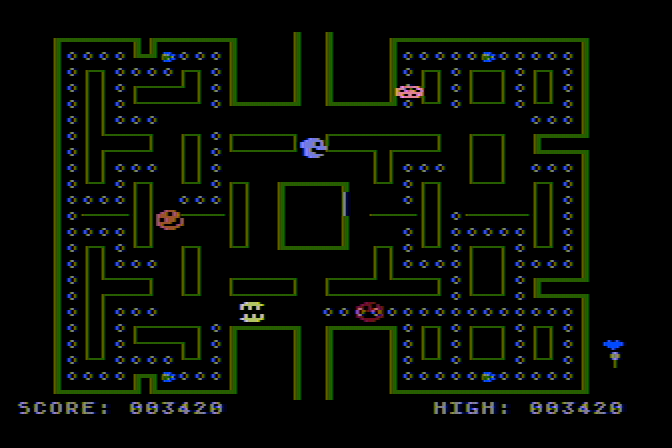 Jawbreaker Atari 8-bit Screenshot: On to round 2...