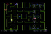 Jawbreaker for Atari 8-bit - Eat the sailboat for bonus points.