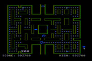 Jawbreaker for Atari 8-bit - Earn 200 points for eating the first opponent...