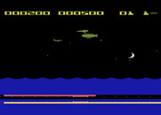 Aquatron for Atari 8-bit - Don't accidentally destroy the base...