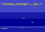 Aquatron for Atari 8-bit - Similar to Defender, players can fly either left or right.