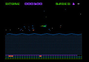 Aquatron for Apple II - Game start.
