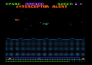 Aquatron for Apple II - Interceptor alert!