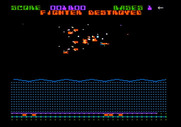 Aquatron for Apple II - Fighter destroyed!