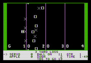 Hi-Res Football for Apple II - A 3 yard loss...