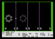Hi-Res Football for Apple II - Game start.